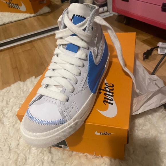Nike blazer blue swoosh size 7.5 - Picture 4 of 7